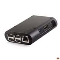Raspberry Pi B Plus kompatibles schwarzes Kunststoffgehaeuse