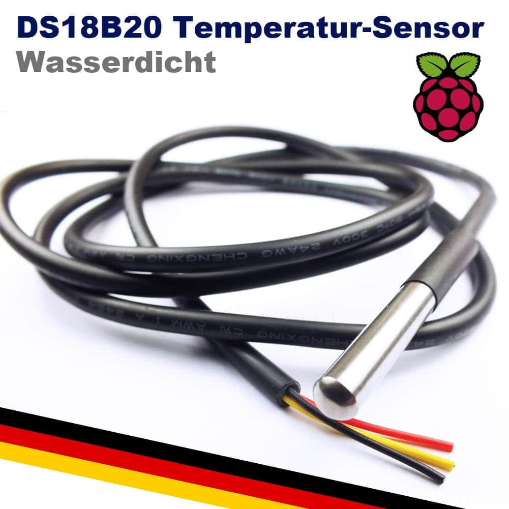 Temperatursensor (IP67) für IP-Thermometer - am 1m Kabel