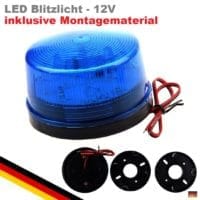 12V LED Blitzlicht Warnlicht Alarmanlage Alarm Blitzer Signalleuchte  Blaulicht –