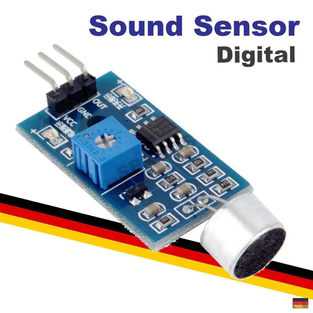 Digitaler Sound Schall Sensor Mikrofon Geräuschsensor Modul Raspberry Pi Arduino, product image from Makershop