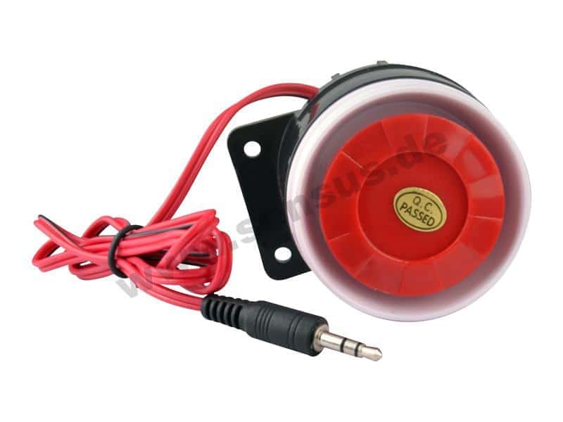 Alarmsirene KFZ mini sirene auto alarm Sirene 12V Piezo-Sirene Signalgeber 