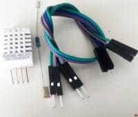 ASAIR DHT22 Sensor, 4,7-kΩ-Widerstand und drei Anschlusskabel