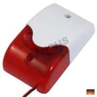 12V Alarmsirene mit Blitzleuchte – Bild 3