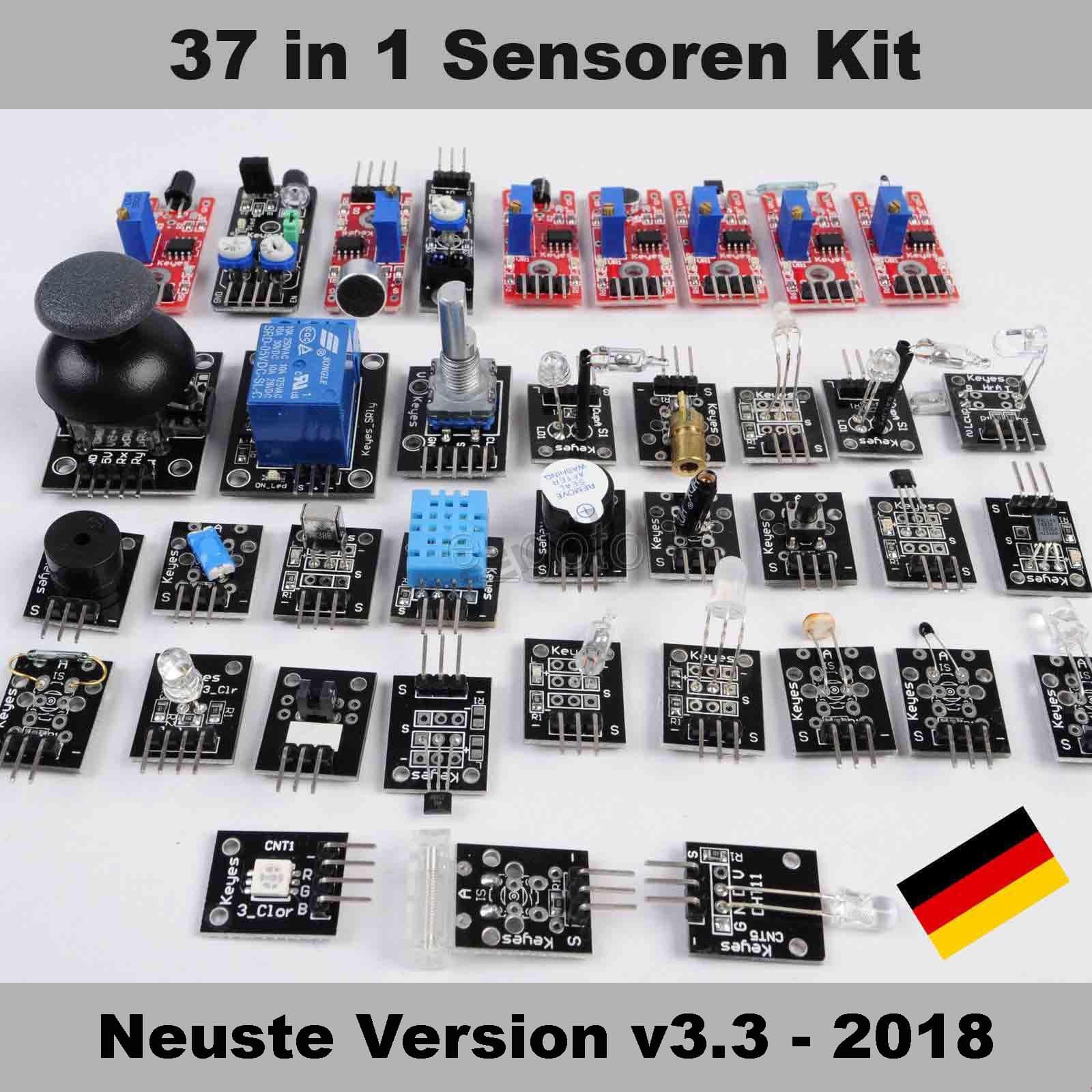 37 in 1 Sensoren Starter Kit Zip Module Bundle Pack Arduino Raspberry Pi Box Set, product image from Makershop