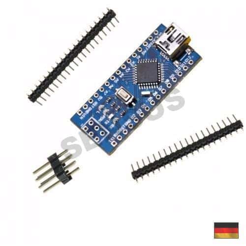 aufgebaut – Arduino kompatibel CH340 Nano V3.0 Board mit USB-Kabel ATmega328P 