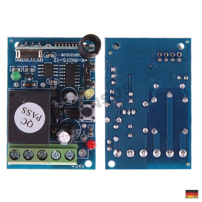 433 Mhz Universal Funk Empfänger Modul Set 12V Relais Garage Tor