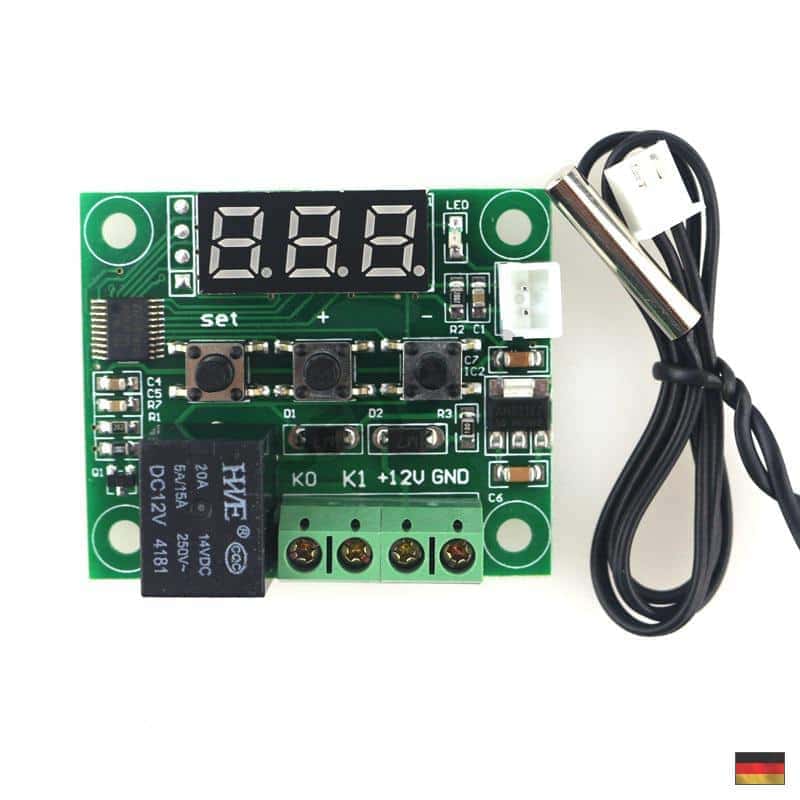 Relais Lüfter Temperatur-Steuerung Aquarium PC 12V Thermostat