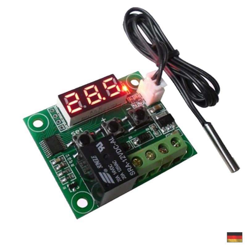 Relais Lüfter Temperatur-Steuerung Aquarium PC 12V Thermostat  Temperaturregler –