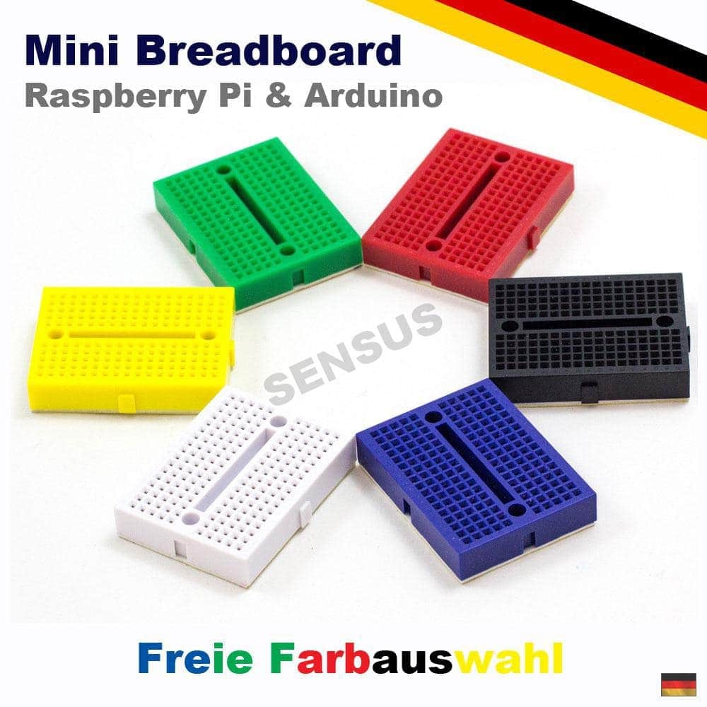 Breadboard SYB-170 Kontakte Mini Steckboard Steckbrett (rot,blau,grün,gelb,schwarz), product image from Makershop