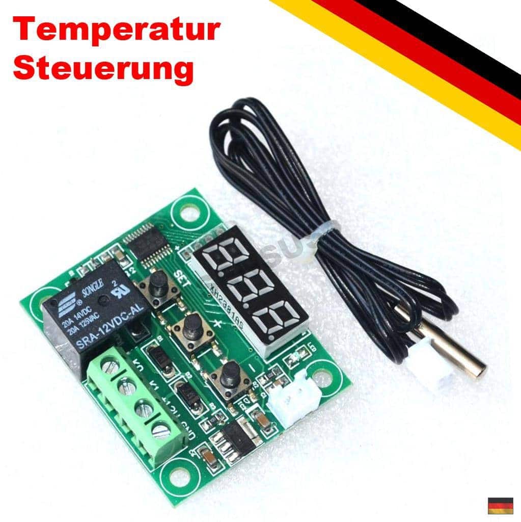 Thermostat Temperaturregler Sensor und Modul 12V W1209 LED Anzeige e07