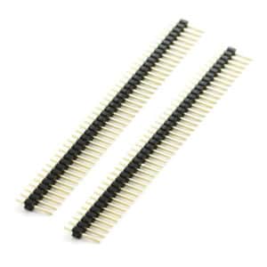 2x Stiftleiste 40 Pin - 90° Winkel 2.54mm THT Vergoldet