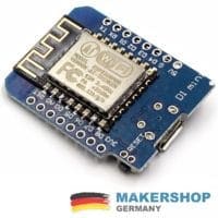 D1 Mini ESP8266 Anschlüsse und Pinleisten