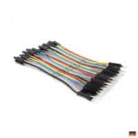 40p 10cm - Jumper Wire Steckbrücken Steckbrett Kabel male female männlich weiblich – Bild 3