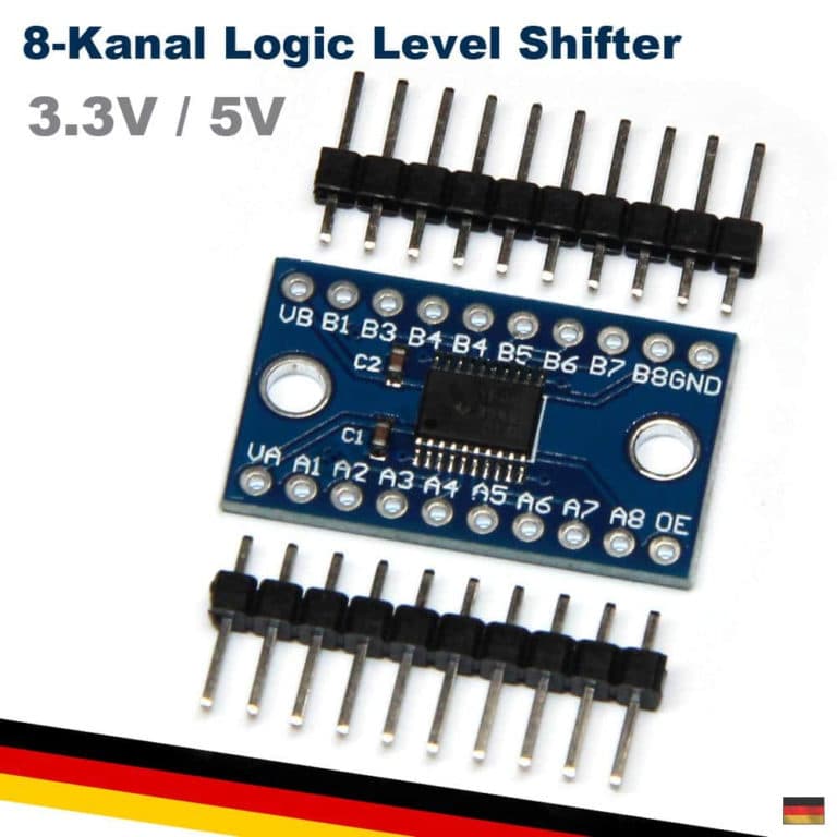 5 Stück TXS0108E 8-Kanal Pegelwandler – Bidirektional, High-Speed, Voll-Duplex – Für 1,2–5,5 V – Ideal Für MCU, I2C, SPI & SD-Karten