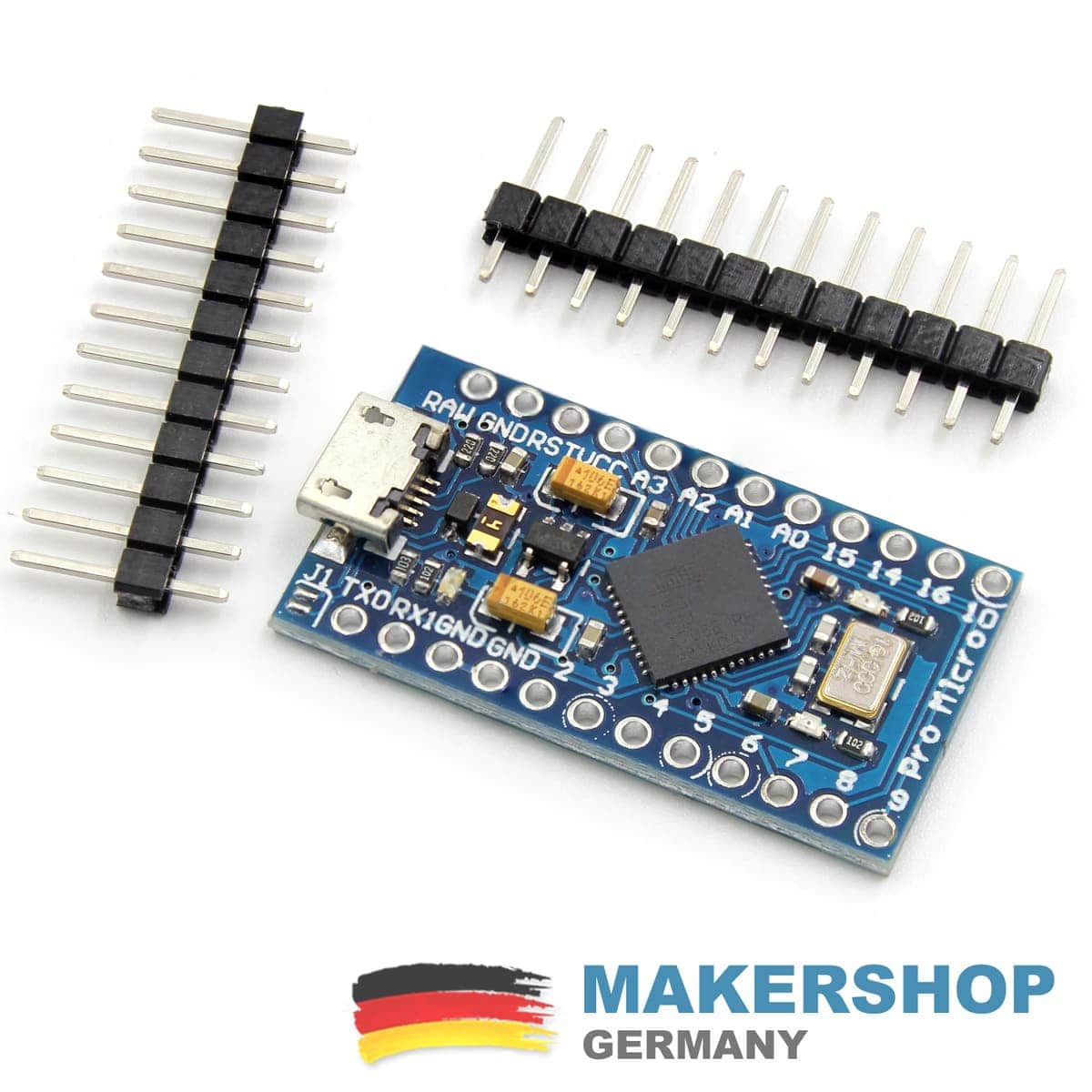 Atmel Pro Micro kompatibel ATmega32U4 5V Micro USB Board Arduino 16MHz Leonardo, product image from Makershop