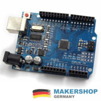 UNO-kompatibles CH340-Board mit markierten Anschlussgruppen