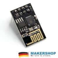 Vorderseite eines ESP-01 Moduls fuer serielle WLAN-Projekte