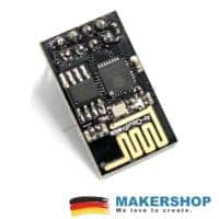 ESP-01 Anschlussseite mit UART-, GPIO- und Versorgungspins