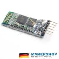 HC-05 Bluetooth-UART-Modul in Seitenansicht mit Anschlussleiste