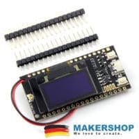 ESP32 LoRa Board mit markierter 433- beziehungsweise 868-MHz-Ausführung