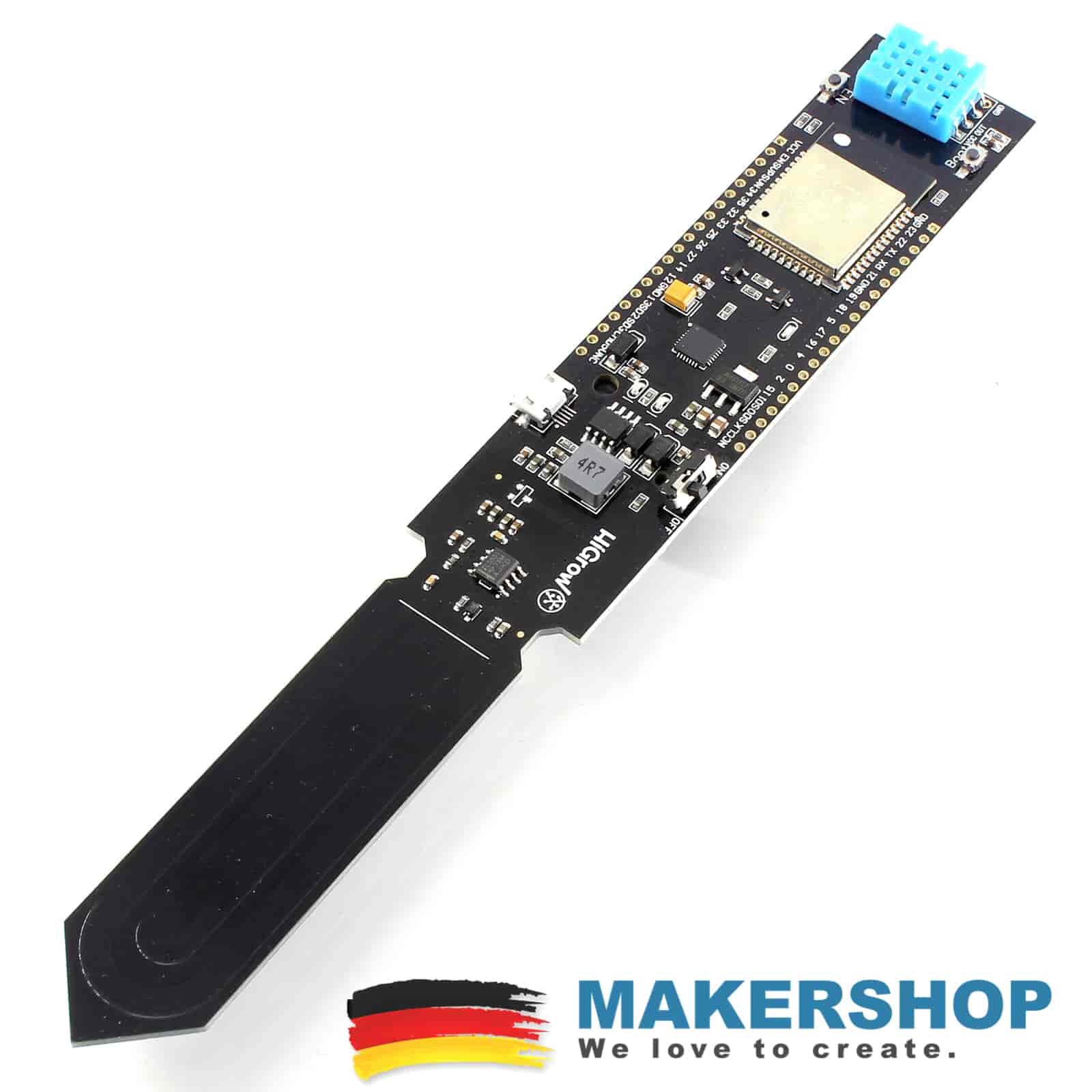 HiGrow ESP32 Soil Moisture NodeMCU Mini Sensor Bodenfeuchtigkeit D1 Sensor, product image from Makershop