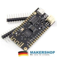 Rückseite des LOLIN32 Lite ESP32 Development Boards mit Pinbeschriftung