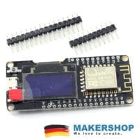 ESP8266 OLED-Entwicklungsboard mit Micro-USB und seitlichen GPIO-Leisten