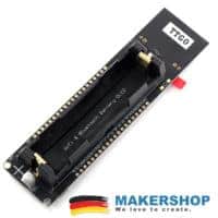 Rückseite des TTGO ESP32 Batterie-Boards mit integriertem Zellhalter