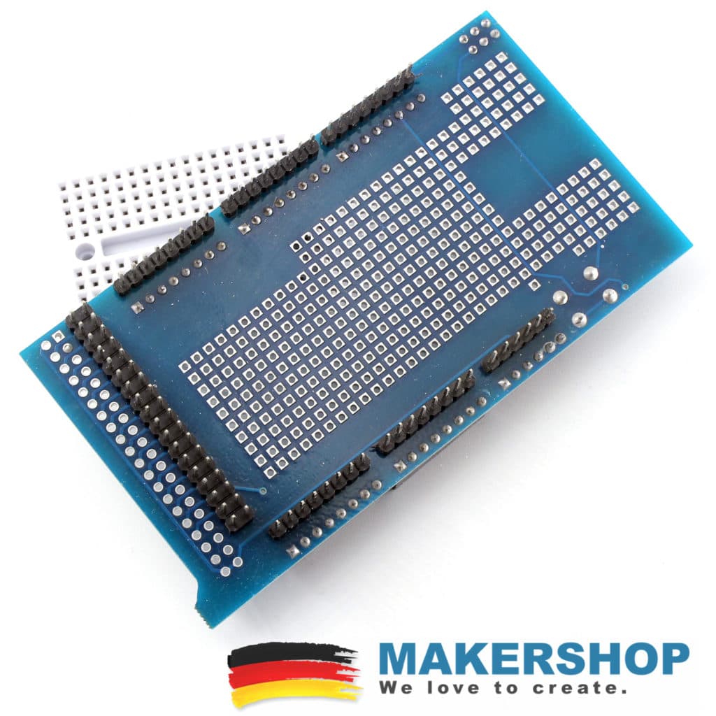 Arduino mega prototype shield protoshield breadboard erweiterung 2560