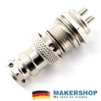 4-poliger GX16 Sensor-Steckverbinder mit Schraubring