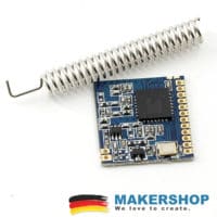 SX1278 Funkmodul mit sichtbarer SPI- und DIO-Anschlussleiste