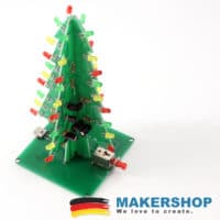 Leuchtender USB-Weihnachtsbaum mit roten, grünen und gelben LEDs