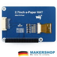 Waveshare 264x176 2.7inch E-Ink Display HAT Raspberry Pi 3 Farbe - 13357 – Bild 3