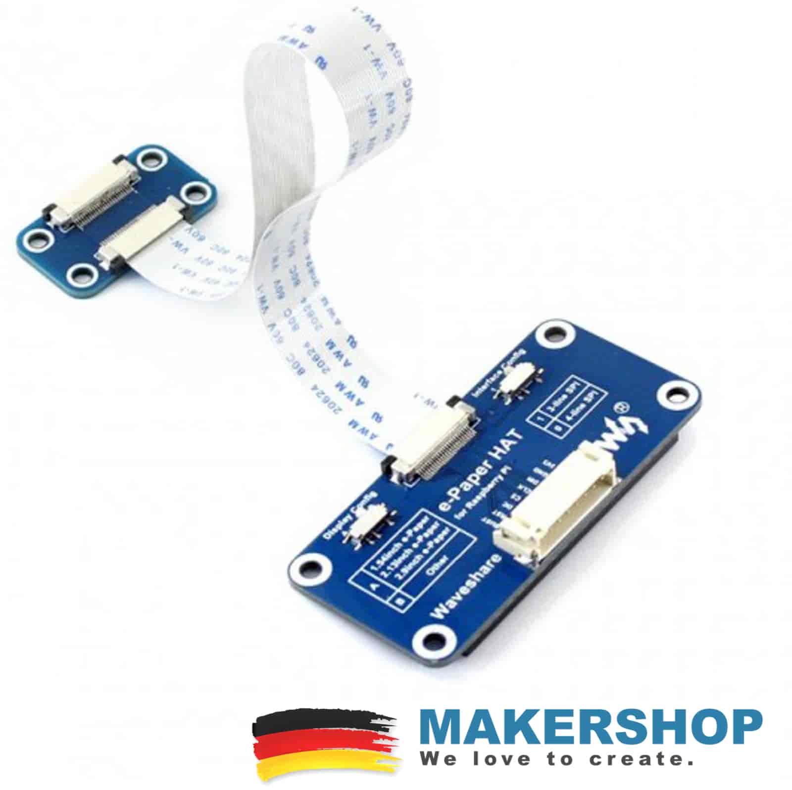 Waveshare Universal e-Paper Driver HAT Raw Panel Raspberry Pi Zero 13512, product image from Makershop