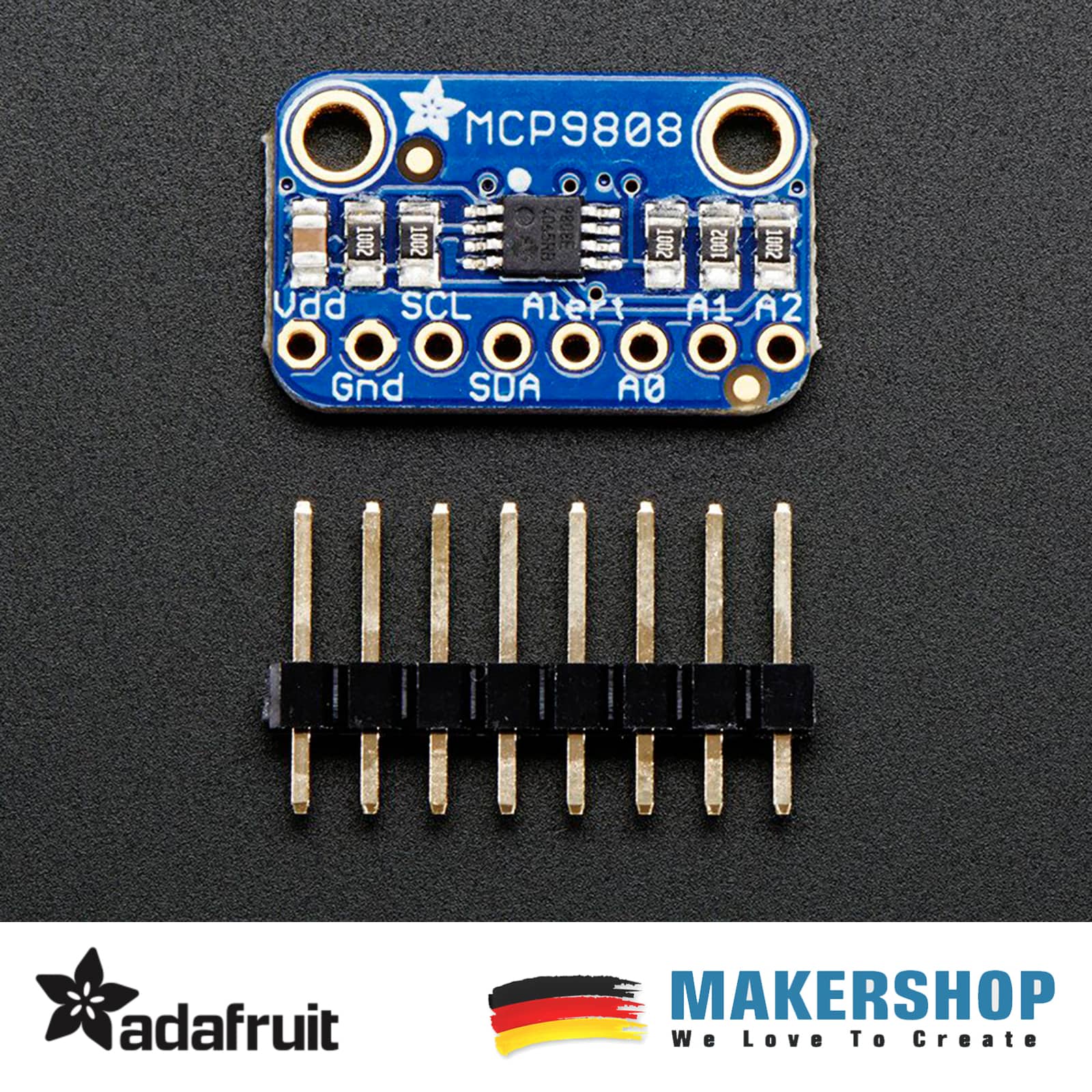 Adafruit MCP9808 I2C Temperature Temperatur Sensor Arduino Raspberry Pi 1782, product image from Makershop