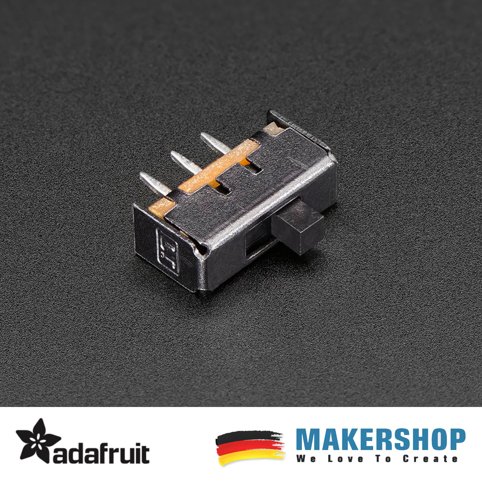 Adafruit Breadboard Schalter kompatibel friendly SPDT Slide Switch Arduino 805, product image from Makershop