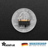SPDT-Schiebeschalter direkt auf einem Breadboard eingesetzt