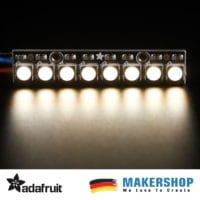 Rückseite des Adafruit NeoPixel Stick mit Anschlusspads