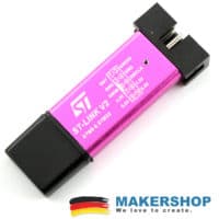 Lieferumfang des ST-Link-V2-kompatiblen Debuggers
