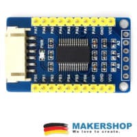 Waveshare MCP23017 Board mit Port-A- und Port-B-Leisten