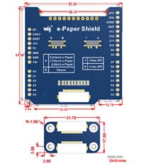 Waveshare Universal e-Paper Raw Panel Driver Shield Arduino 15082 – Bild 5