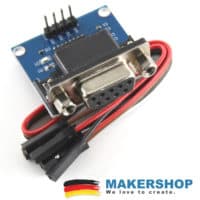 RS232 TTL Adapter + Kabel - MAX3232 3V-5V Serial Port Converter Modul Female DB9 – Bild 4