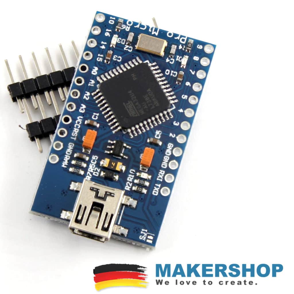 Pro Micro Mini USB Board 5 V / 16 MHz ATmega32U4 kompatibel zu Arduino ...