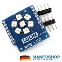 Lolin 7 RGB LED WS2812 Shield für Wemos D1 Mini Erweiterung Modul – Bild 4